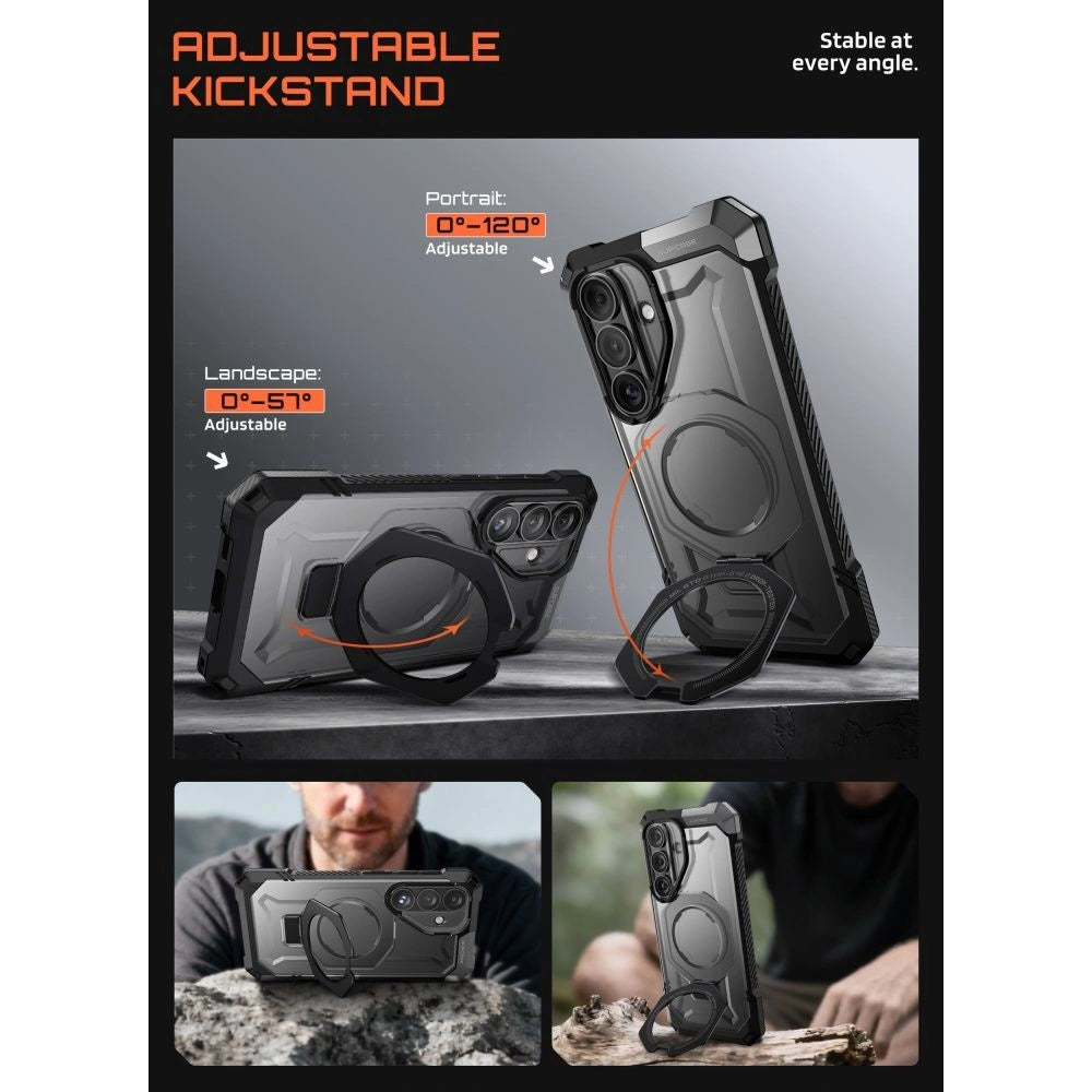Etui Supcase UB Grip Mag MagSafe na Samsung Galaxy S26 - czarne – zdjęcie 4