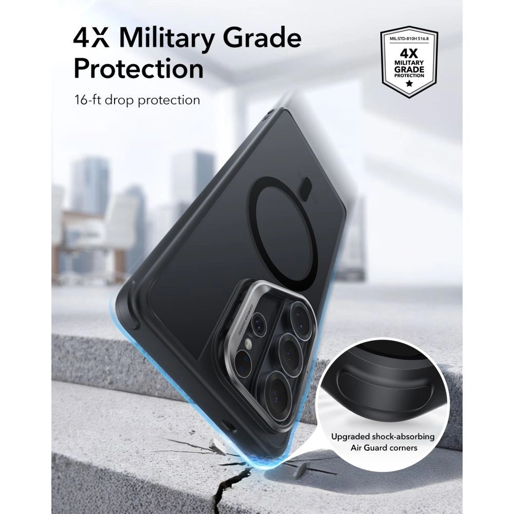 Etui ESR Classic Hybrid Kickstand MagSafe na Samsung Galaxy S26 Ultra - czarne – zdjęcie 5