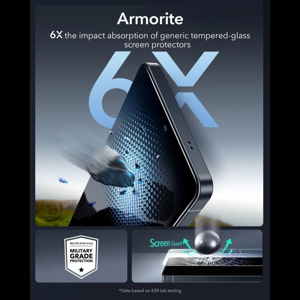 Szkło hartowane ESR UltraFit Armorite 2-Pack na Samsung Galaxy S26 Ultra – zdjęcie 5
