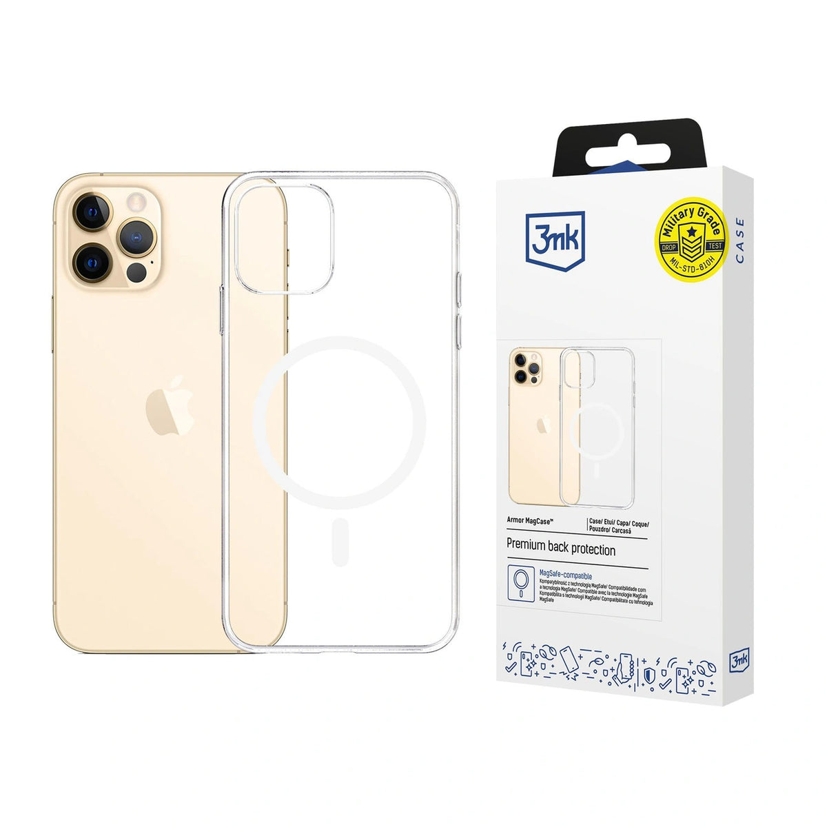 Etui 3mk Armor Magcase na iPhone 12 Pro Max - przezroczyste
