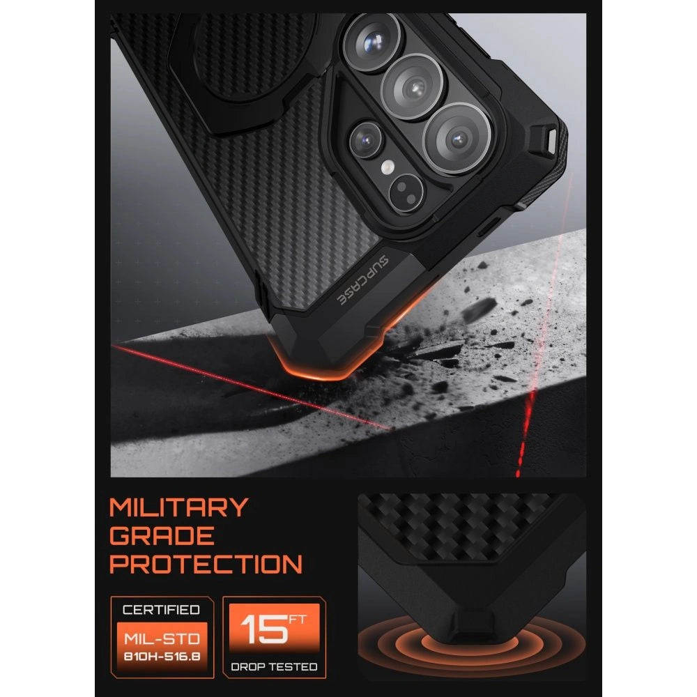 Etui Supcase UB Grip Mag MagSafe na Samsung Galaxy S26 Ultra - czarne – zdjęcie 5