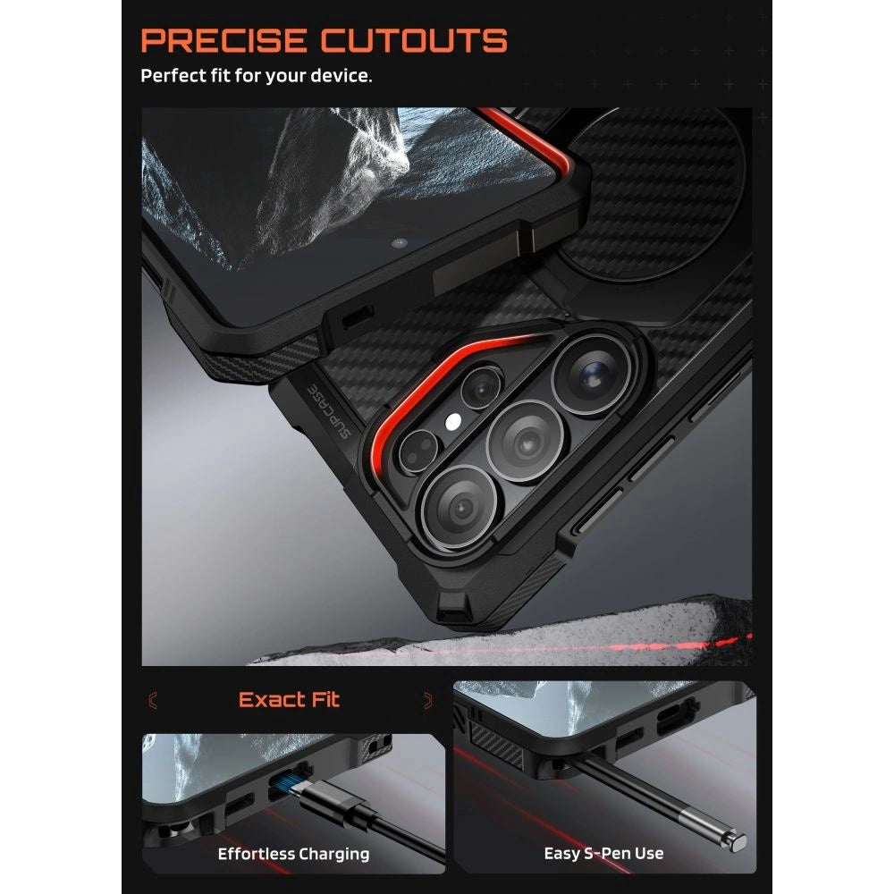 Etui Supcase UB Grip Mag MagSafe na Samsung Galaxy S26 Ultra - czarne – zdjęcie 7