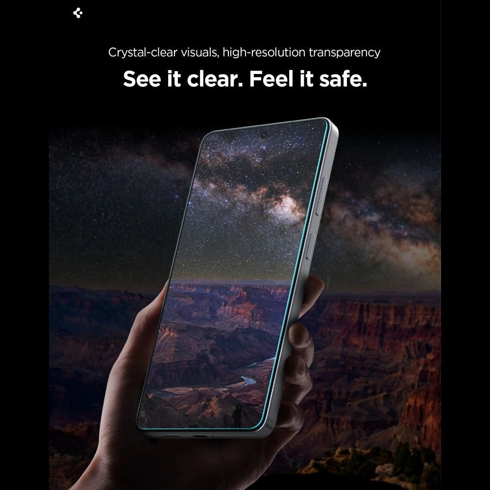 Szkło hartowane Spigen Glas.Tr Ez Fit Pro HD 2-pack na Samsung Galaxy S26 Ultra – zdjęcie 11