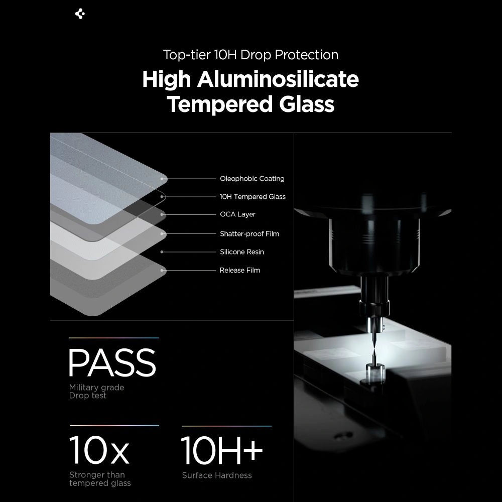 Szkło hartowane Spigen Glas.Tr Ez Fit Pro HD 2-pack na Samsung Galaxy S26 Ultra – zdjęcie 8