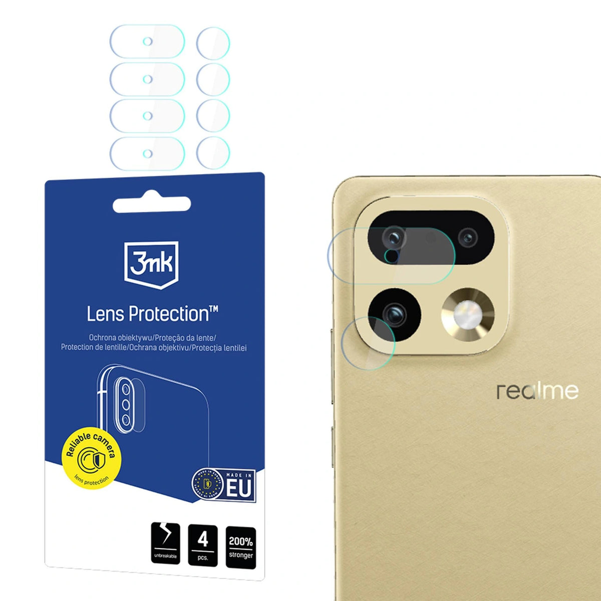Szkło hybrydowe 3mk Lens Protection do obiektywu na Realme 16 Pro 5G