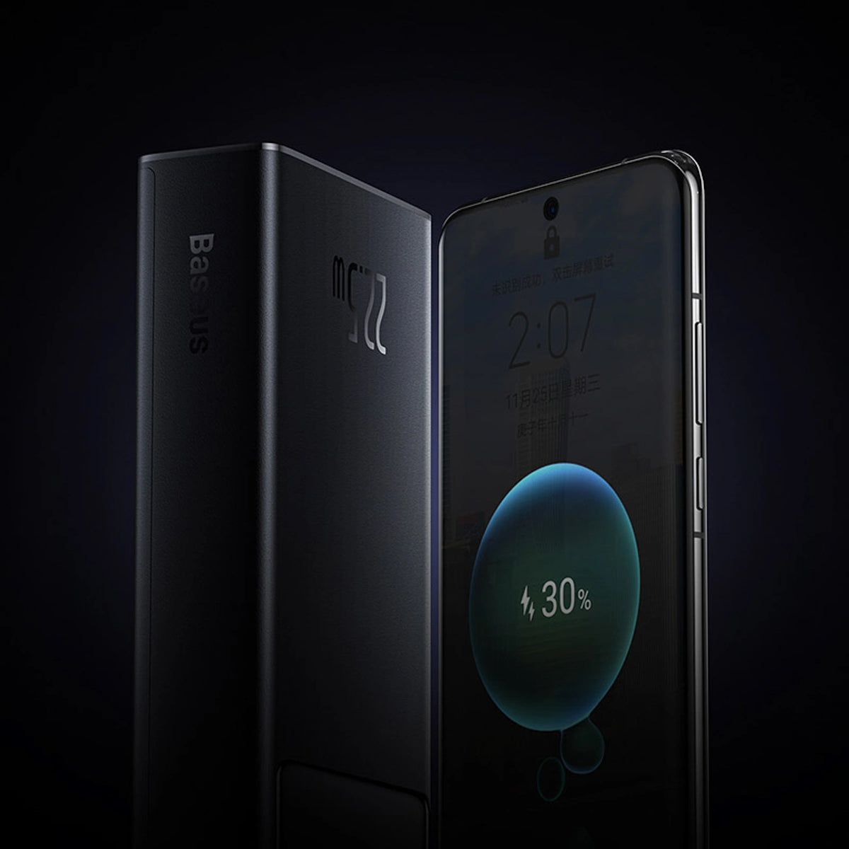 Powerbank Baseus Star-Lord 20000mAh 22,5W z wyświetlaczem - czarny – zdjęcie 10