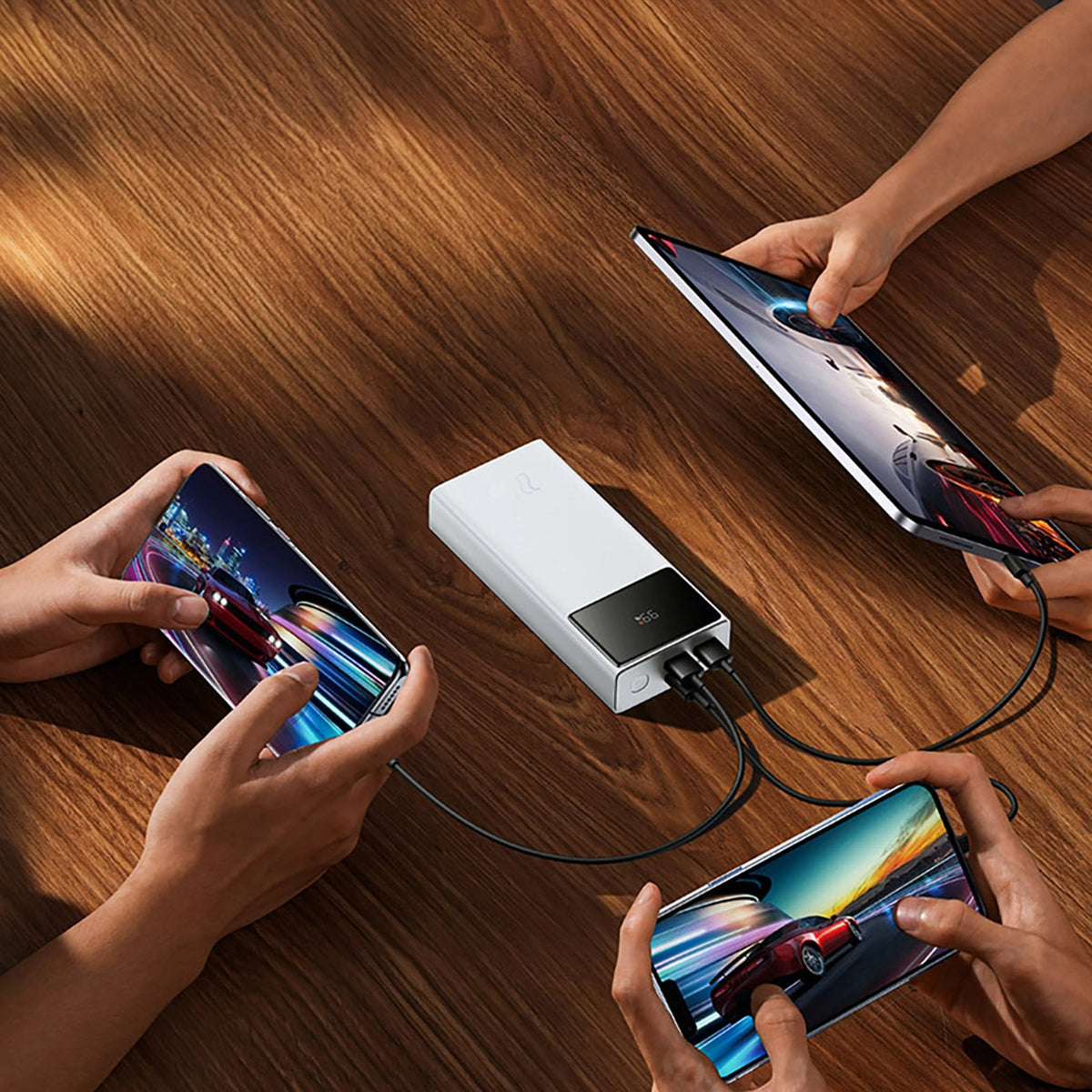 Powerbank Baseus Star-Lord 20000mAh 22,5W z wyświetlaczem cyfrowym - biały – zdjęcie 11