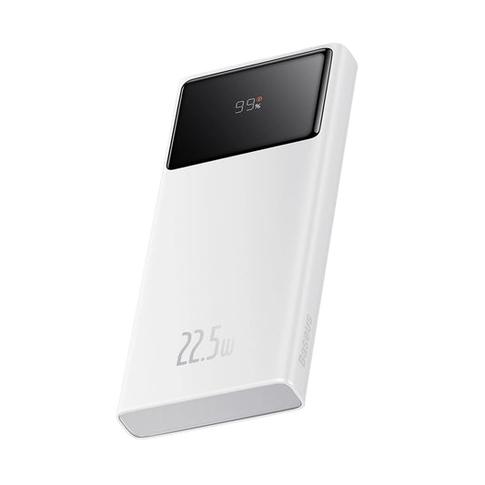 Powerbank Baseus Star-Lord 10000mAh 22,5W z wyświetlaczem cyfrowym - biały