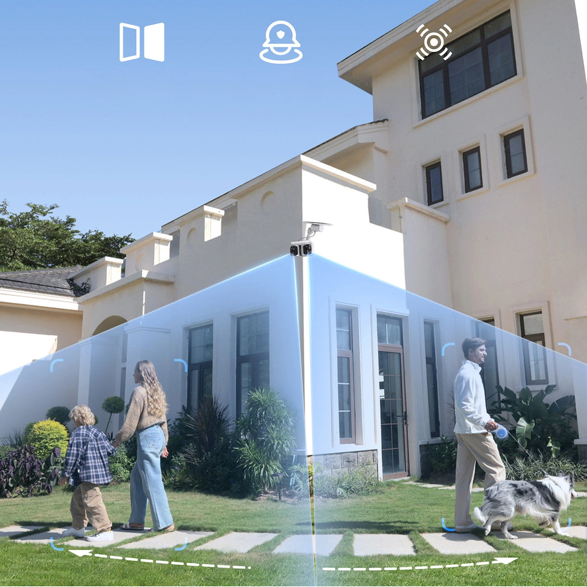 Kamera zewnętrzna Baseus Security X1 Pro Dual Camera 3K - biała