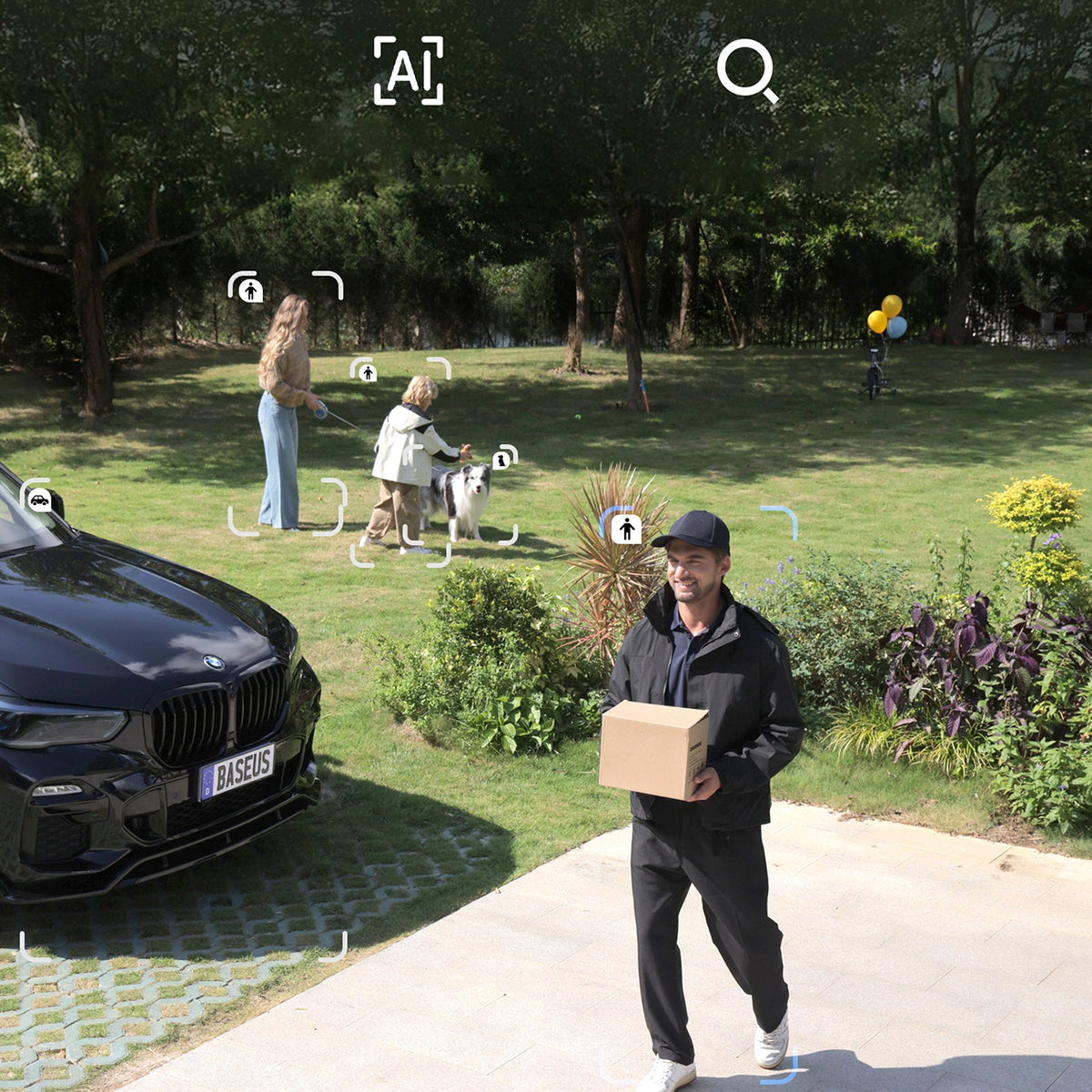 Kamera zewnętrzna Baseus Security X1 Pro Dual Camera 3K - biała