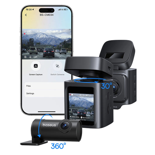 Wideorejestrator Baseus PrimeTrip VD1 Pro kamera samochodowa 4K z - czarny