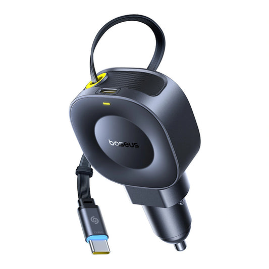 Ładowarka samochodowa Baseus PrimeTrip VR2 45W + 45W ze zwijanym - czarna
