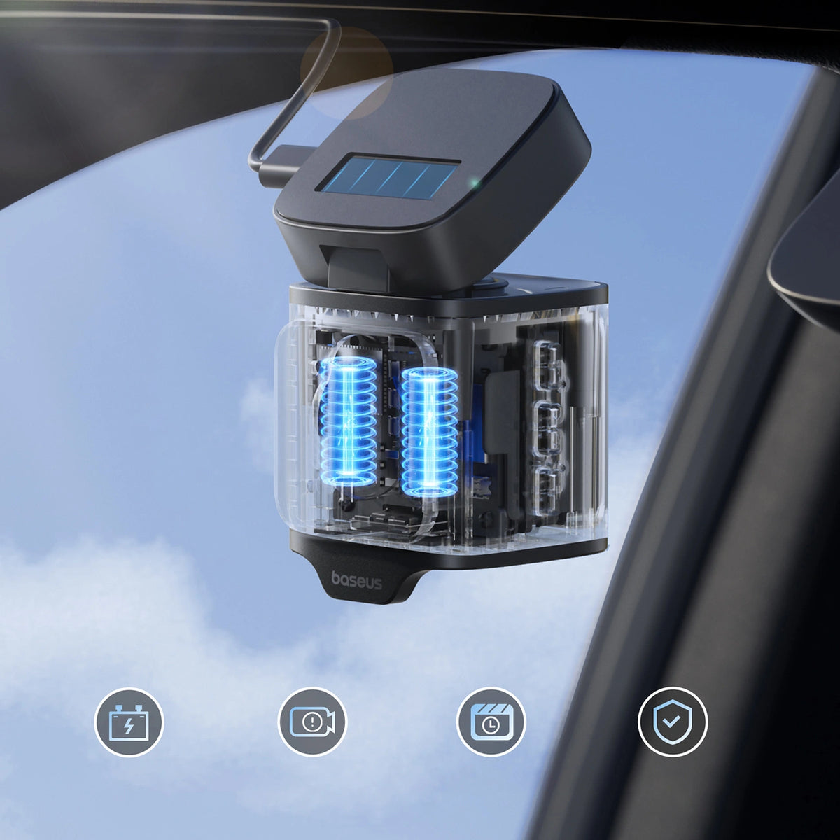 Wideorejestrator Baseus PrimeTrip VD1 Pro kamera samochodowa 4K - czarny – zdjęcie 11