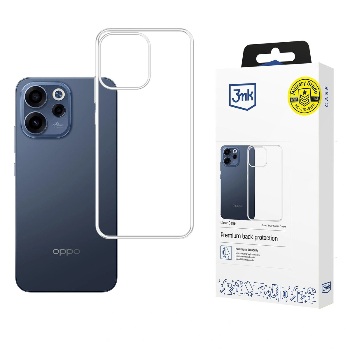 Etui 3mk Clear Case na Oppo Reno 15 F 5G / Reno 15 FS 5G (CPH2801)