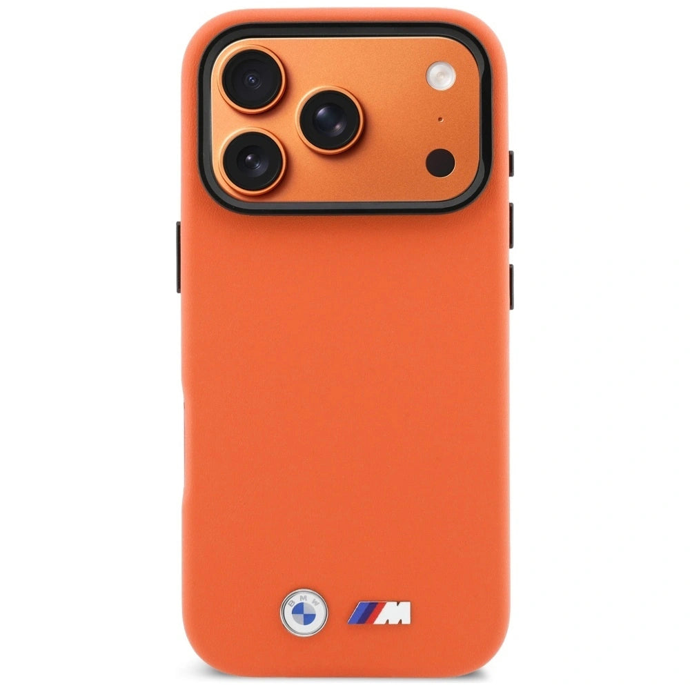 Etui BMW M Metal Logo MagSafe na iPhone 17 Pro - pomarańczowe – zdjęcie 3