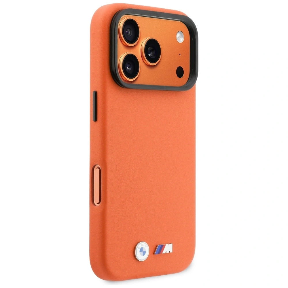 Etui BMW M Metal Logo MagSafe na iPhone 17 Pro - pomarańczowe – zdjęcie 4