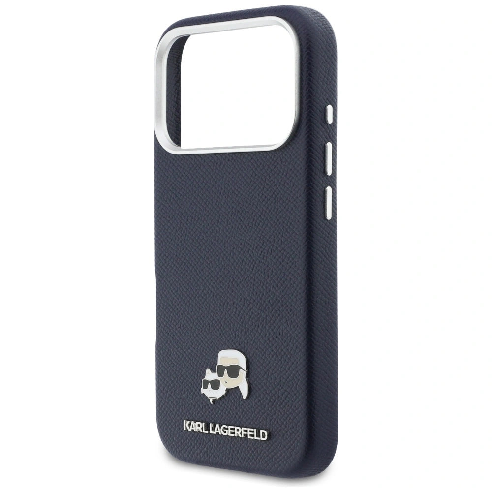 Etui Karl Lagerfeld Karl & Choupette Head na iPhone 17 Pro - niebieskie – zdjęcie 6