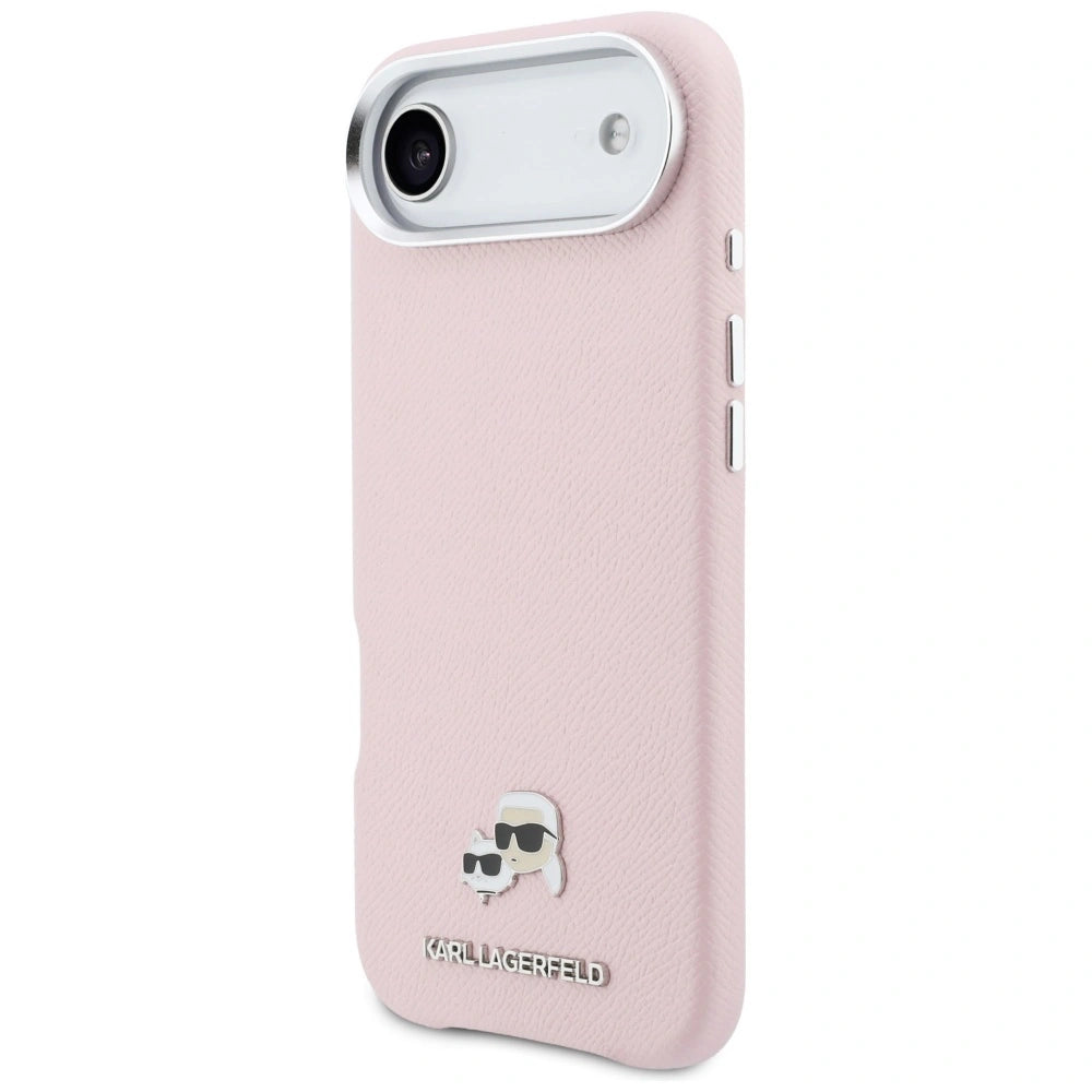Etui Karl Lagerfeld Karl & Choupette Head Pins na iPhone Air - różowe – zdjęcie 2