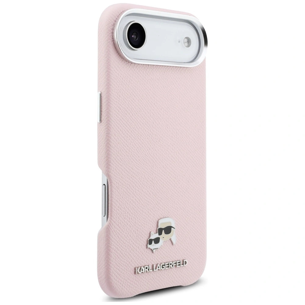Etui Karl Lagerfeld Karl & Choupette Head Pins na iPhone Air - różowe – zdjęcie 4