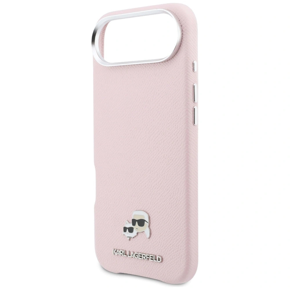 Etui Karl Lagerfeld Karl & Choupette Head Pins na iPhone Air - różowe – zdjęcie 6