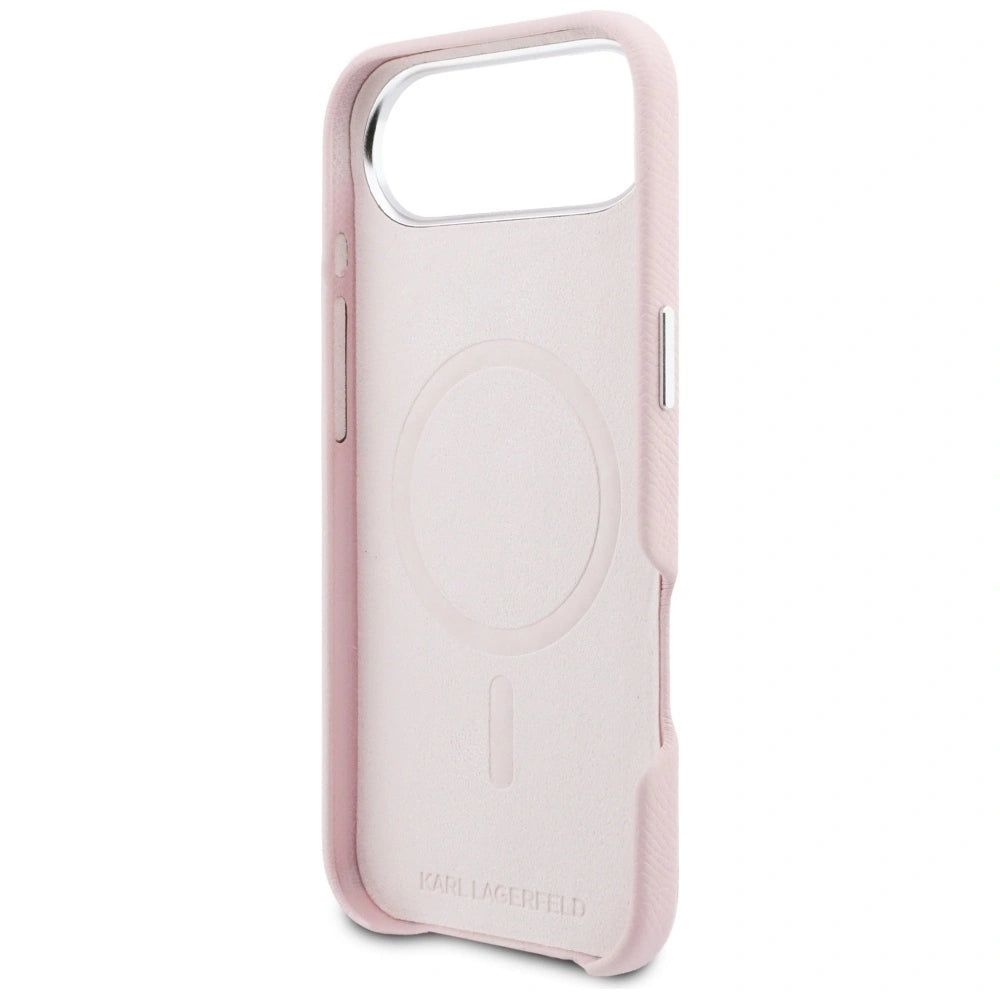 Etui Karl Lagerfeld Karl & Choupette Head Pins na iPhone Air - różowe – zdjęcie 7