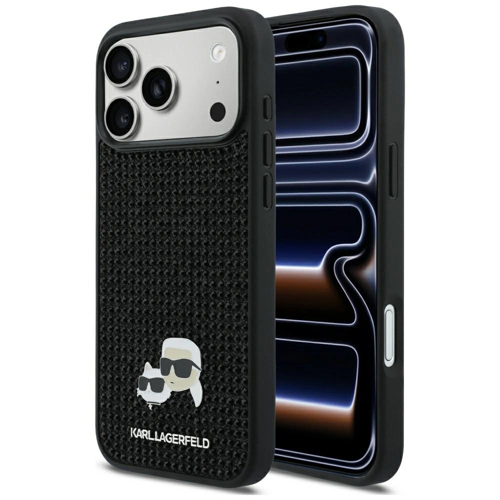 Etui Karl Lagerfeld Rhinestones na iPhone 17 Pro Max - czarne