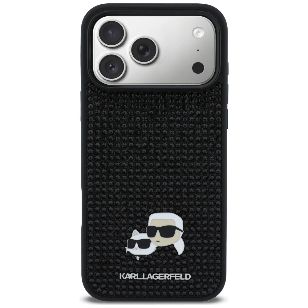 Etui Karl Lagerfeld Rhinestones na iPhone 17 Pro Max - czarne – zdjęcie 3