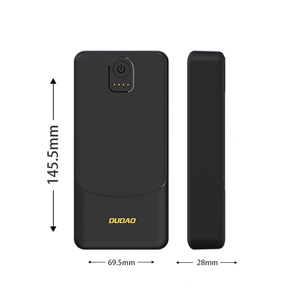Powerbank Dudao K10Pro 2,4A 20000mAh 2 x USB-A - czarny – zdjęcie 4