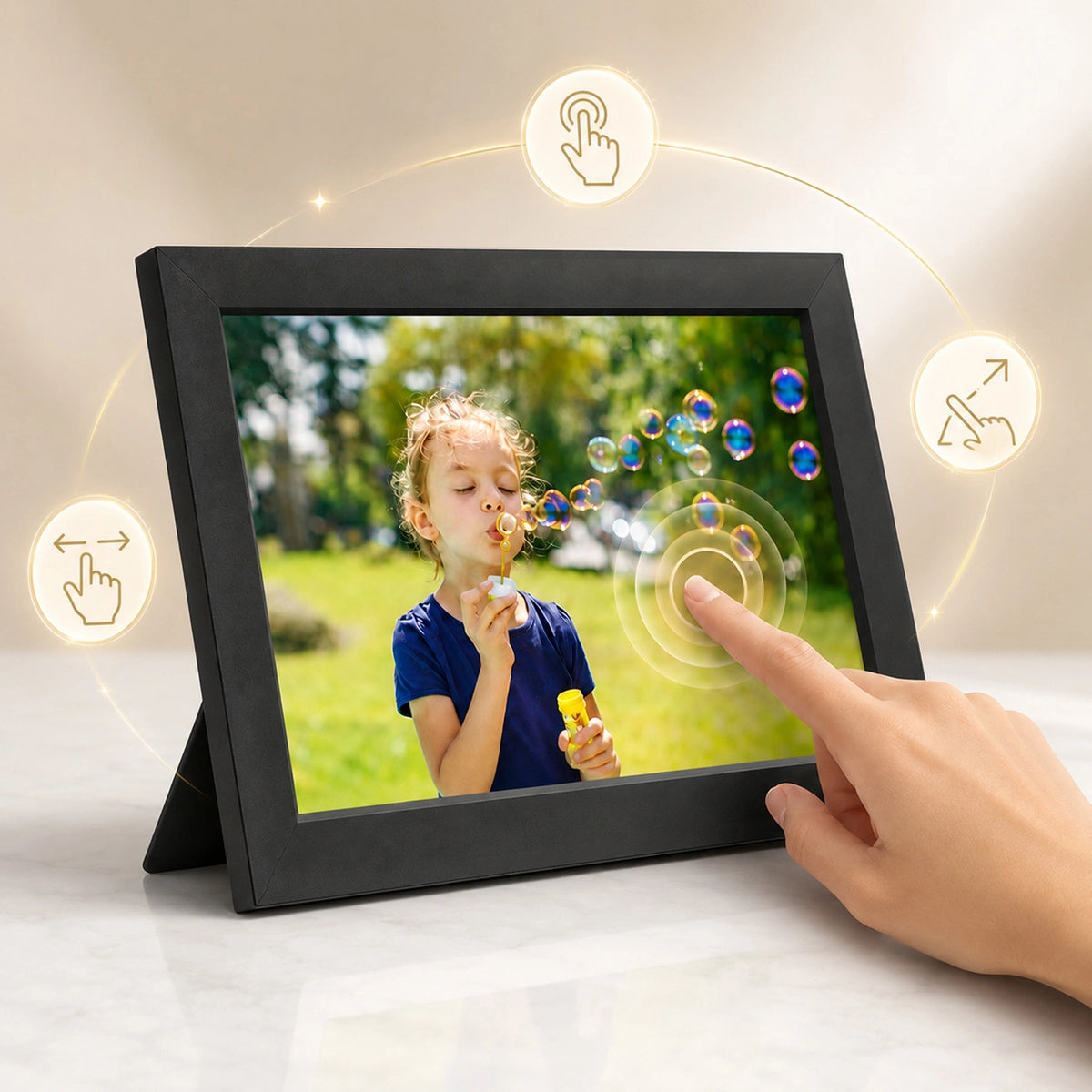 Ramka Cyfrowa Wozinsky WRC-32 10.1" z aplikacją Frameo 32GB - czarna – zdjęcie 7