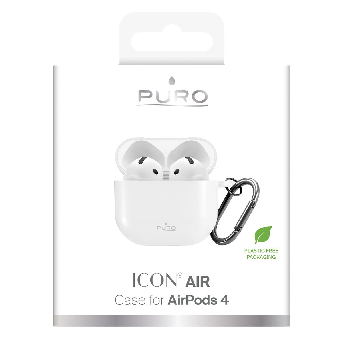 Etui Puro Icon na AirPods 4 - białe – zdjęcie 2