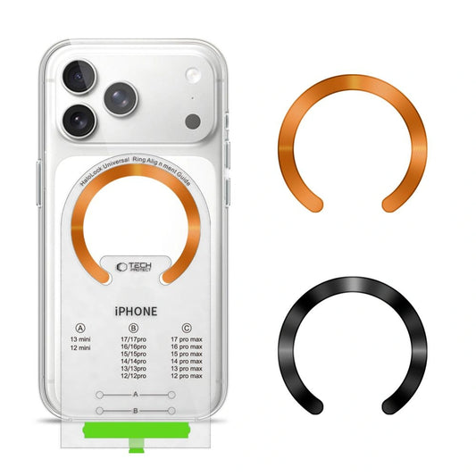 Pierścień magnetyczny Tech-Protect MMP-210 MagSafe - pomarańczowy / czarny