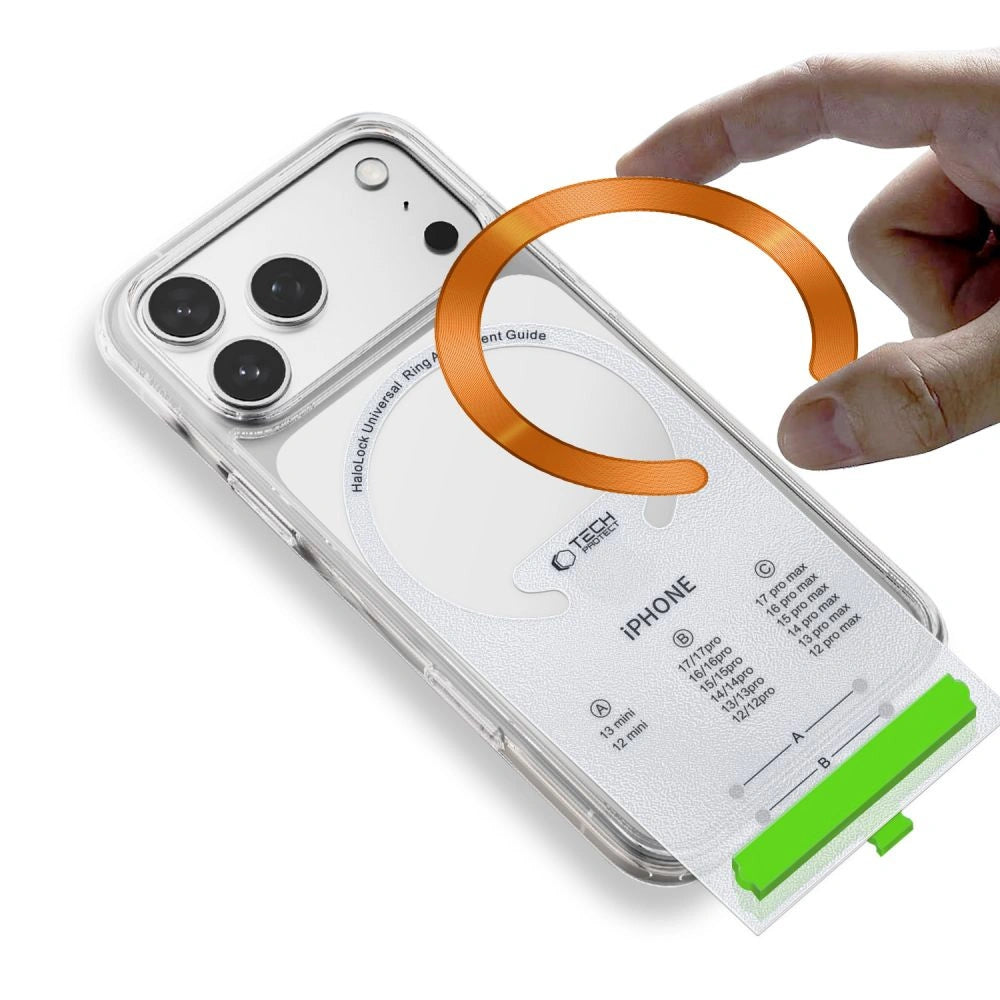 Pierścień magnetyczny Tech-Protect MMP-210 MagSafe - pomarańczowy / czarny – zdjęcie 5
