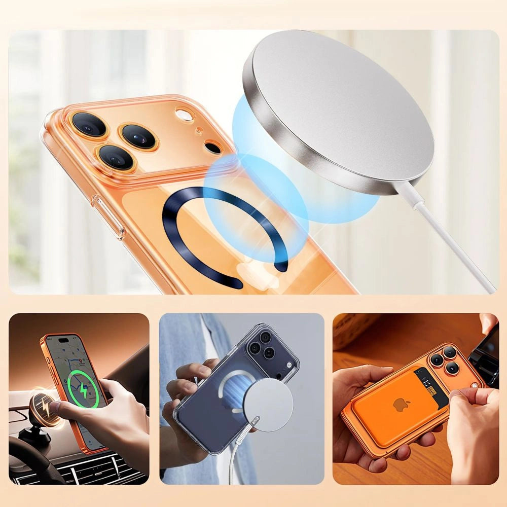 Pierścień magnetyczny Tech-Protect MMP-210 MagSafe - pomarańczowy / czarny – zdjęcie 6