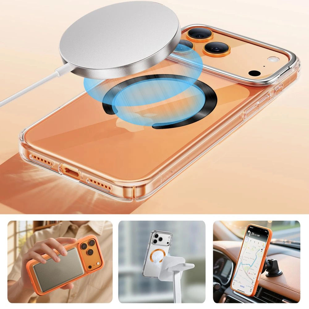 Pierścień magnetyczny Tech-Protect MMP-210 MagSafe - pomarańczowy / czarny – zdjęcie 8