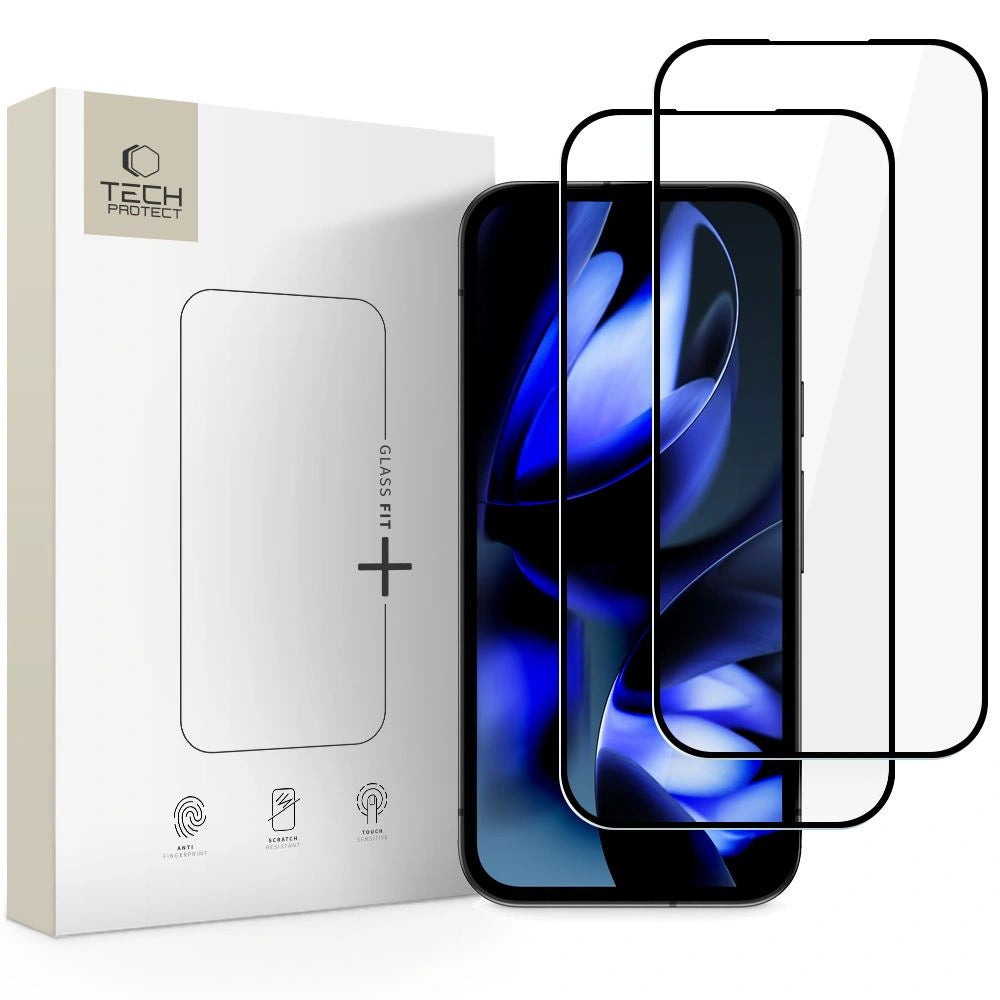 Szkło hartowane Tech-Protect Glass Fit+ na Google Pixel 9A / 10A - czarne