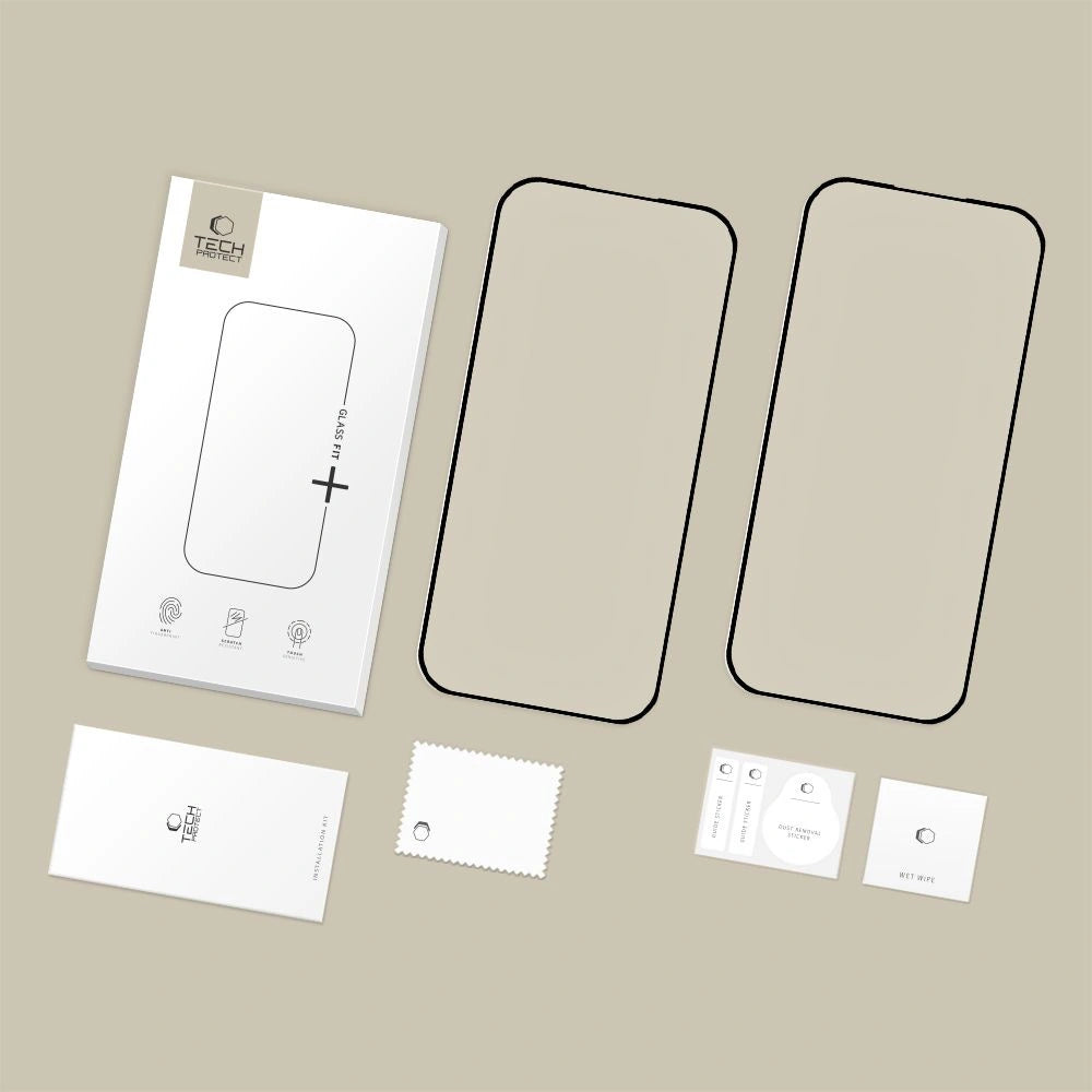Szkło hartowane Tech-Protect Glass Fit+ na Google Pixel 9A / 10A - czarne – zdjęcie 7