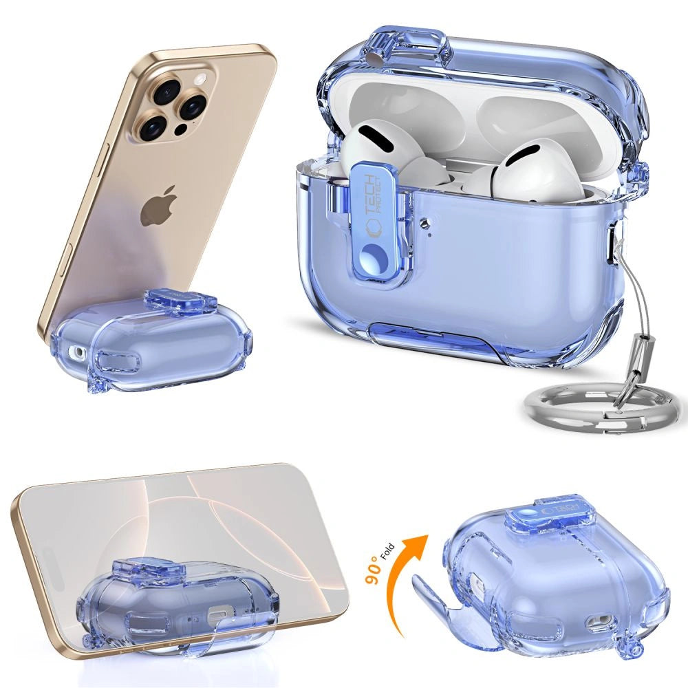 Etui Tech-Protect Bounce Pro na AirPods Pro 3 - przezroczyste – zdjęcie 5