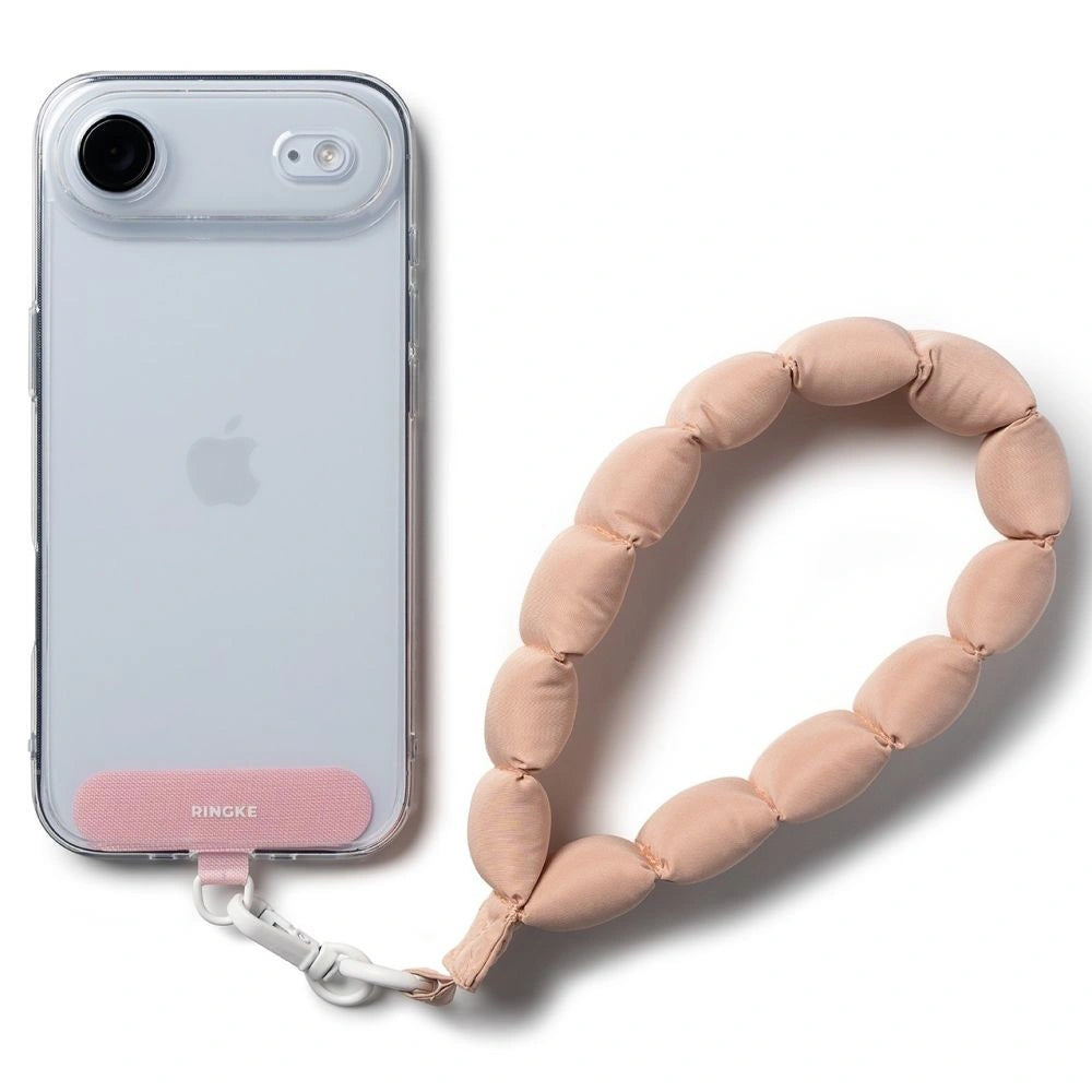 Smycz do telefonu Ringke Holder & Puffer Hand Strap - różowa