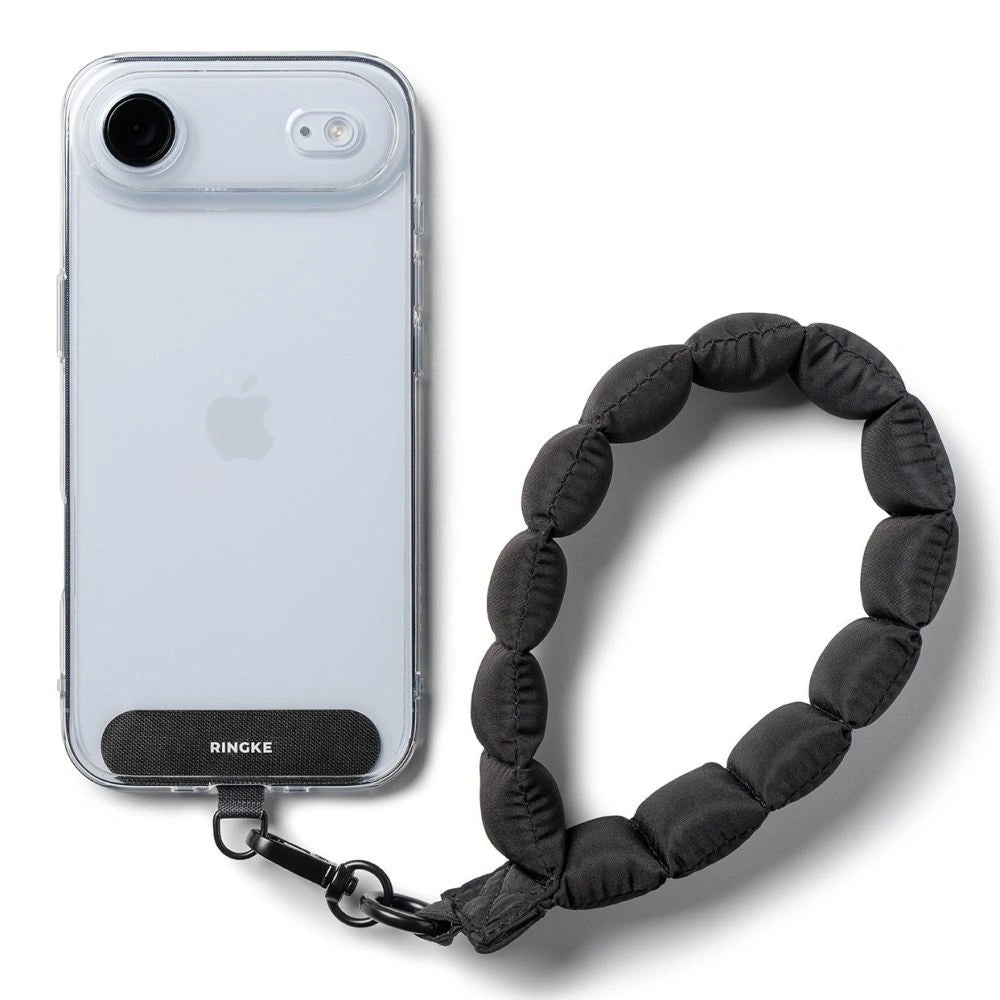 Smycz do telefonu Ringke Holder & Puffer Hand Strap - czarna