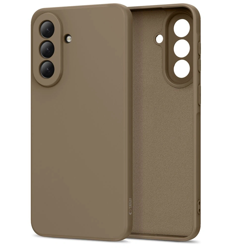 Etui Tech-Protect Icon na Samsung Galaxy A37 5G - brązowe – zdjęcie 2