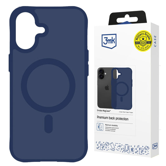 Etui 3mk Smoke MagCase na iPhone 17 - niebieskie-półprzezroczyste