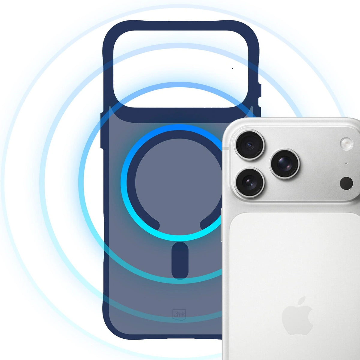 Etui 3mk Smoke MagCase na iPhone 17 Pro - niebieskie-półprzezroczyste – zdjęcie 3