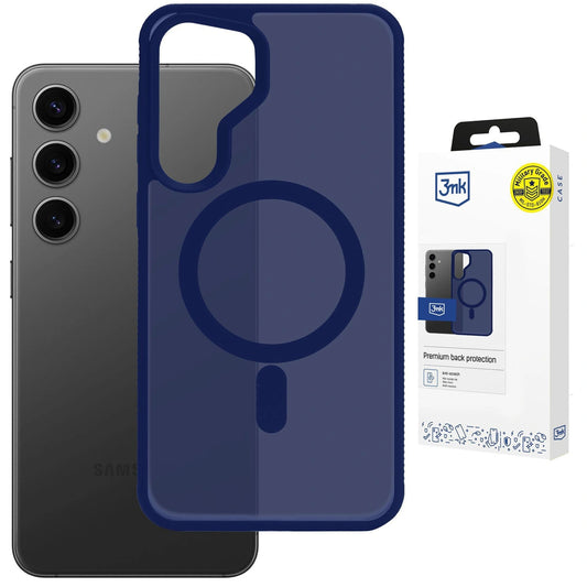 Etui 3mk Smoke MagCase na Samsung Galaxy S24 - niebieskie-półprzezroczyste