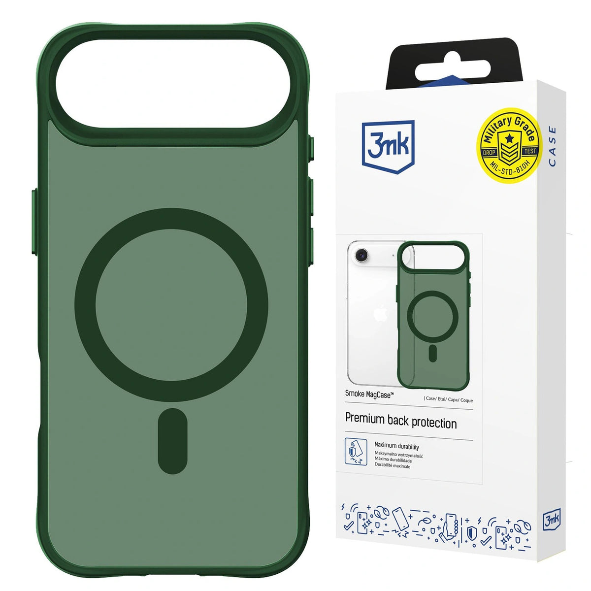 Etui 3mk Smoke MagCase na iPhone Air - zielone