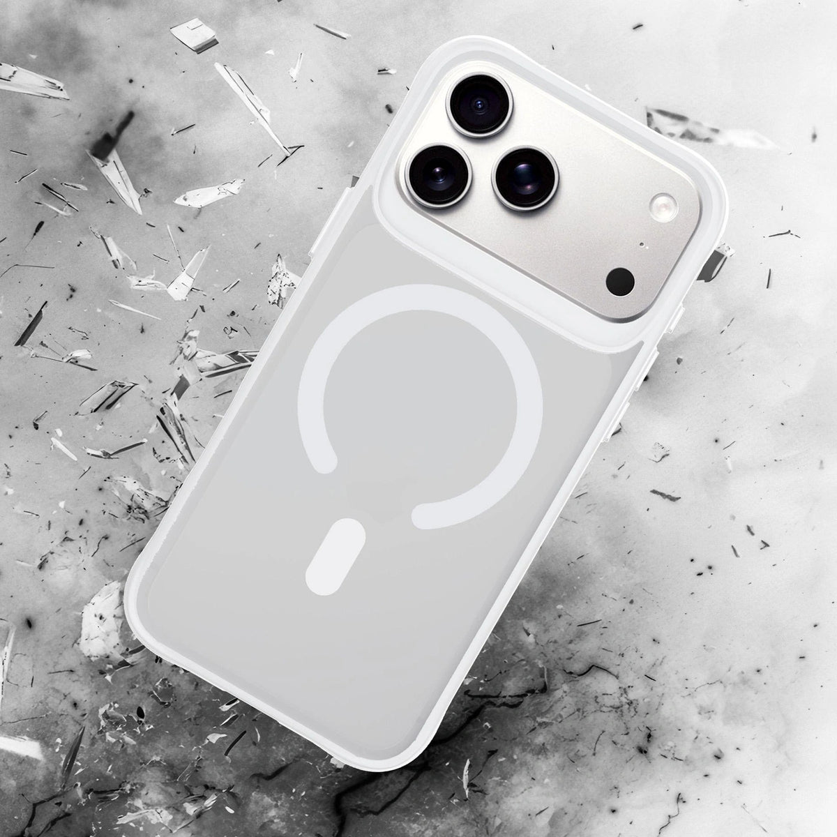 Etui 3mk Smoke MagCase na iPhone 17 Pro - białe-półprzezroczyste – zdjęcie 6