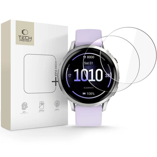 Folia hydrożelowa Tech-Protect Hydro flex+ 2-Pack na Garmin Venu 41 mm