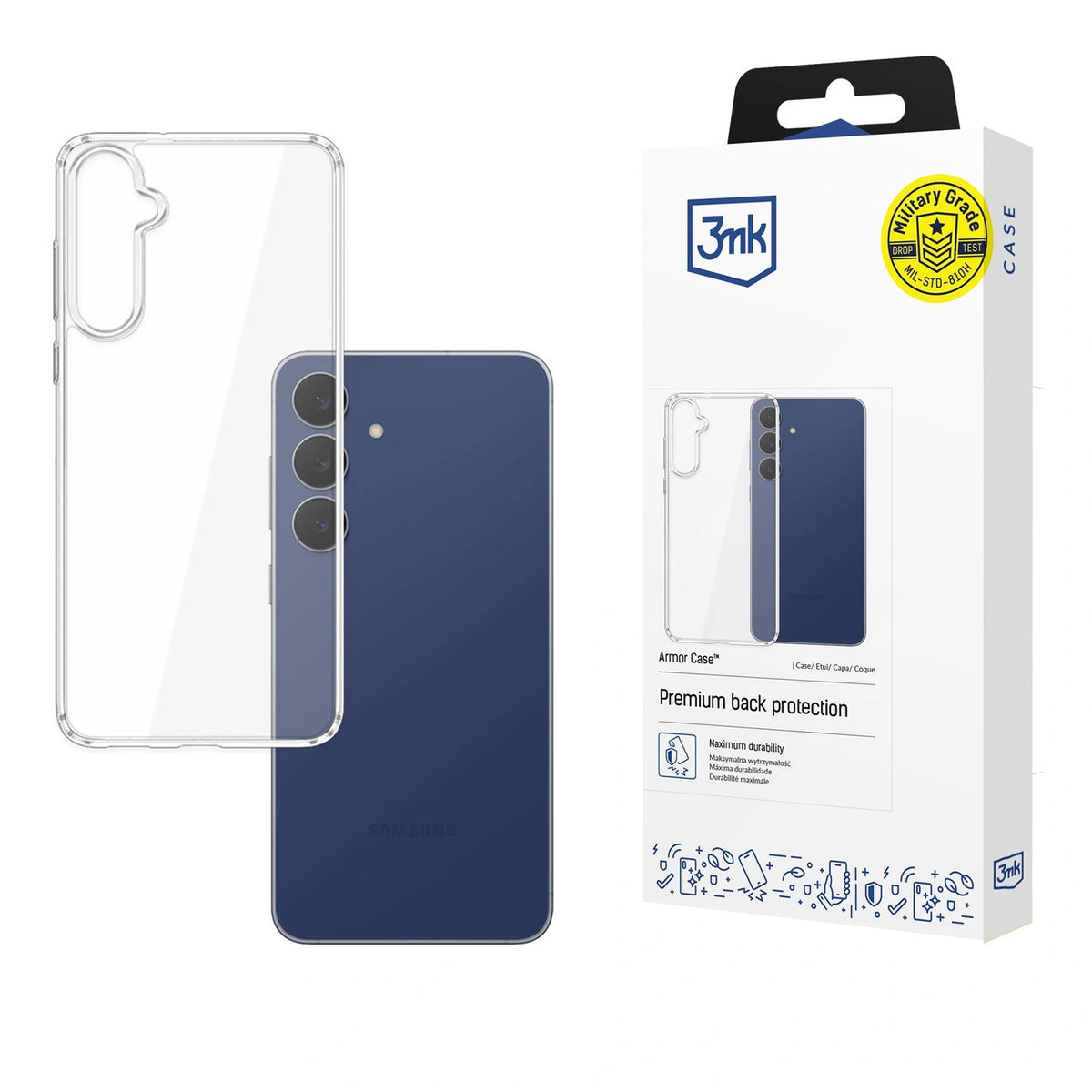Etui 3mk Armor Case na Samsung Galaxy S25 FE - przezroczyste