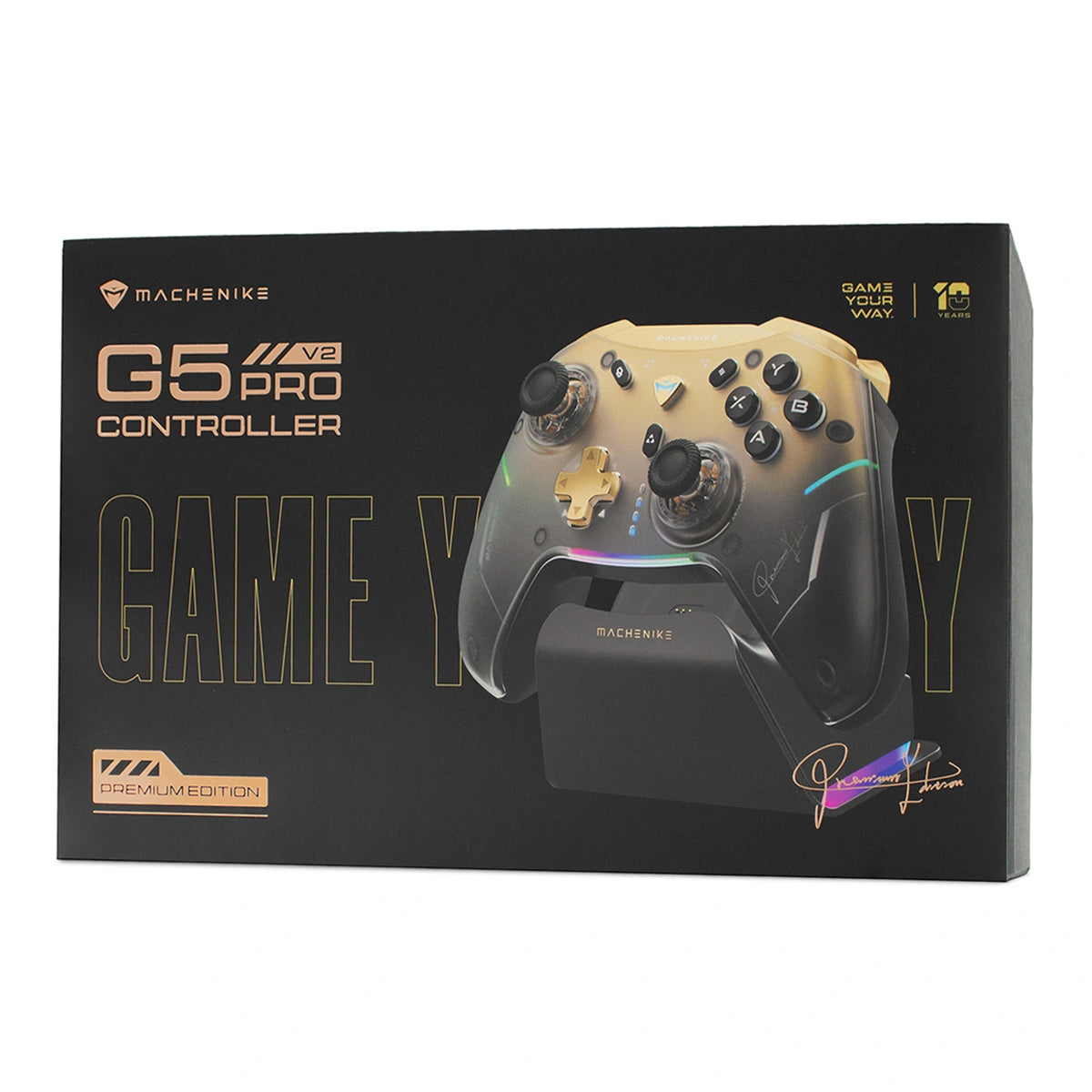 Kontroler do gier Machenike G5Pro Edition bezprzewodowy ze stacją ładującą – zdjęcie 3