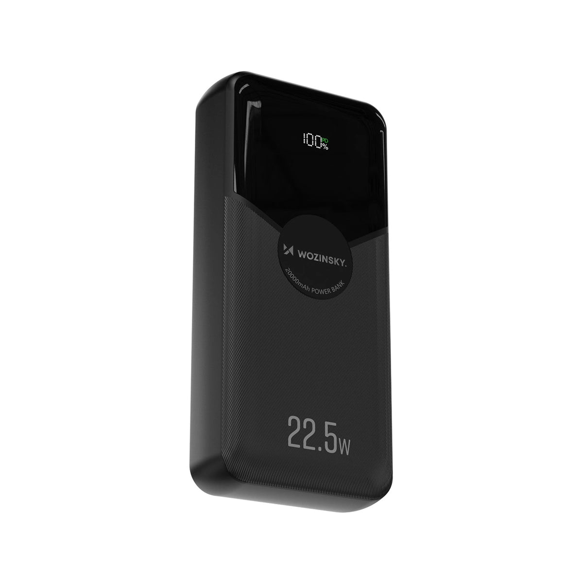 Powerbank Wozinsky 20000mAh 22,5W PD20W z wbudowanymi kablami - czarny – zdjęcie 2