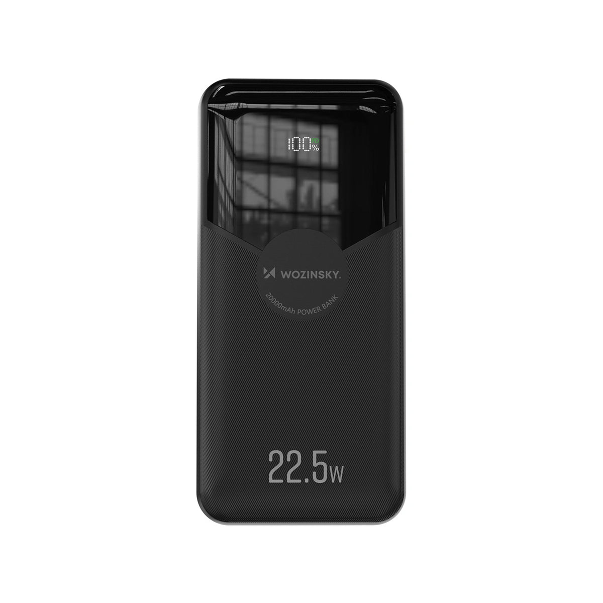 Powerbank Wozinsky 20000mAh 22,5W PD20W z wbudowanymi kablami - czarny – zdjęcie 3